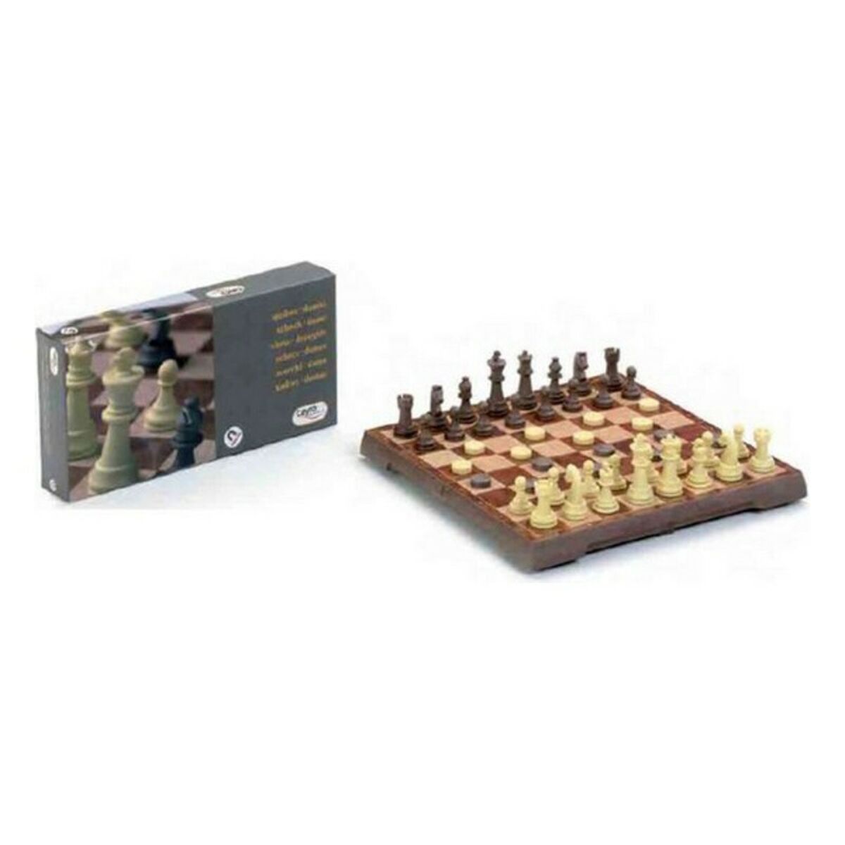 Chess and Checkers Board Cayro 453 Plastic Magnetic Chess and Checkers Board Cayro 453 Plastic Magnetic