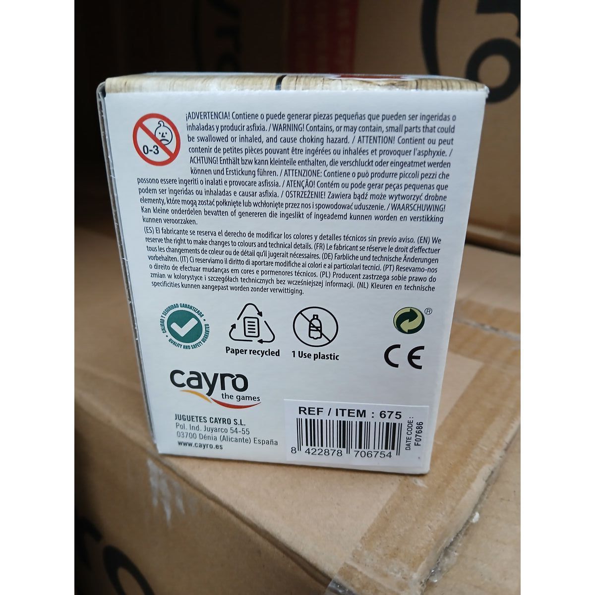 Shaker with Poker Dice Cayro