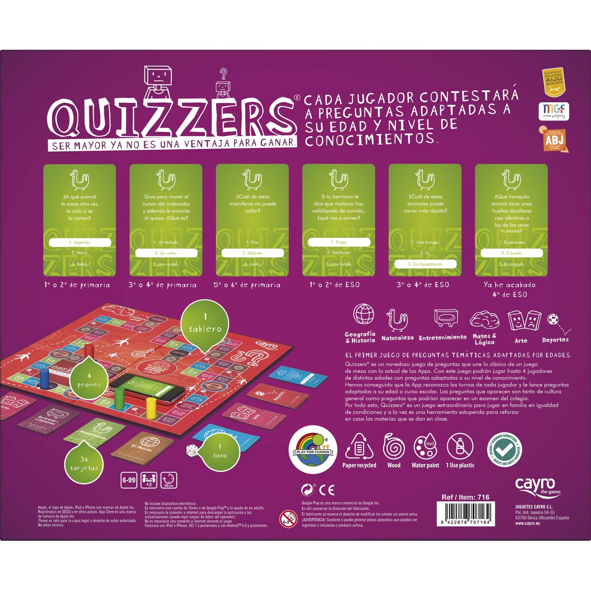 Board game Cayro Quizzers