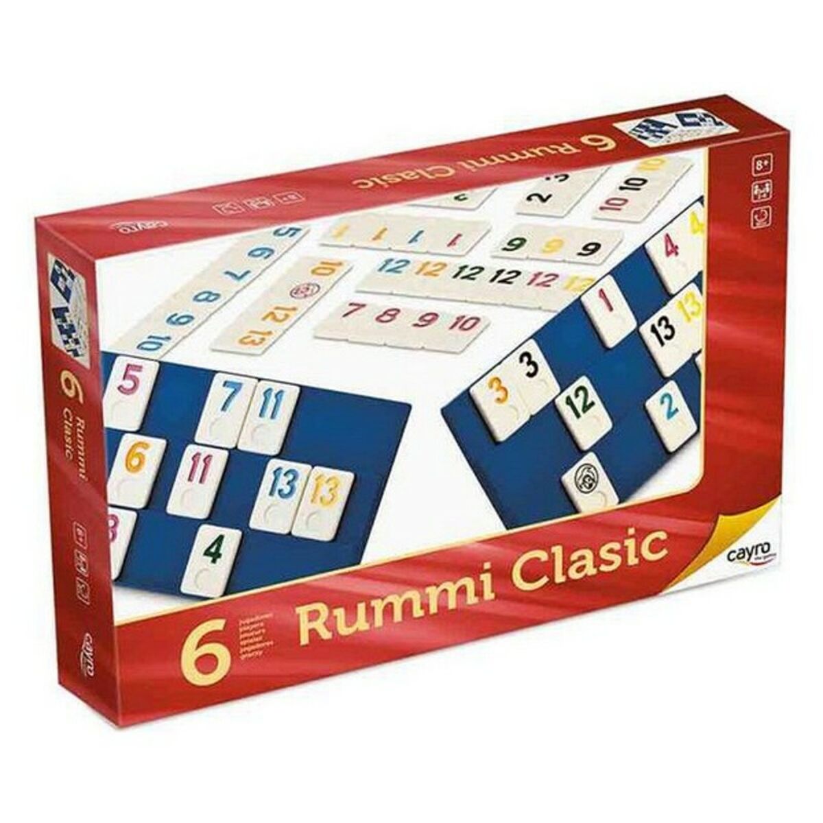 Board game Rummi Classic Cayro (ES-PT-EN-FR-IT-DE) (ES-PT-EN-FR-IT-GR) (35 x 26 x 6 cm) Board game Rummi Classic Cayro (ES-PT-EN-FR-IT-DE) (ES-PT-EN-FR-IT-GR) (35 x 26 x 6 cm)