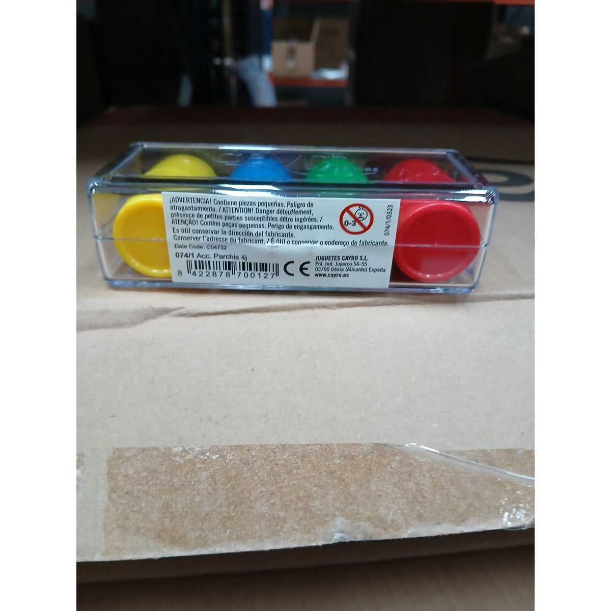 Shakers with Parchís Counters Cayro