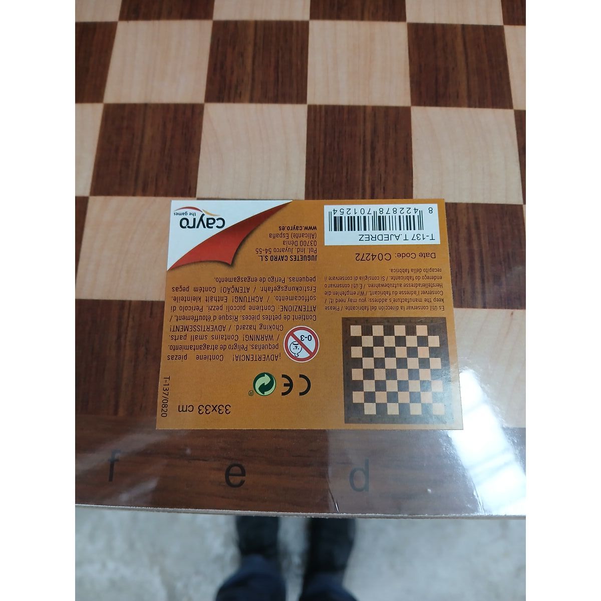 Chess and Checkers Board Cayro