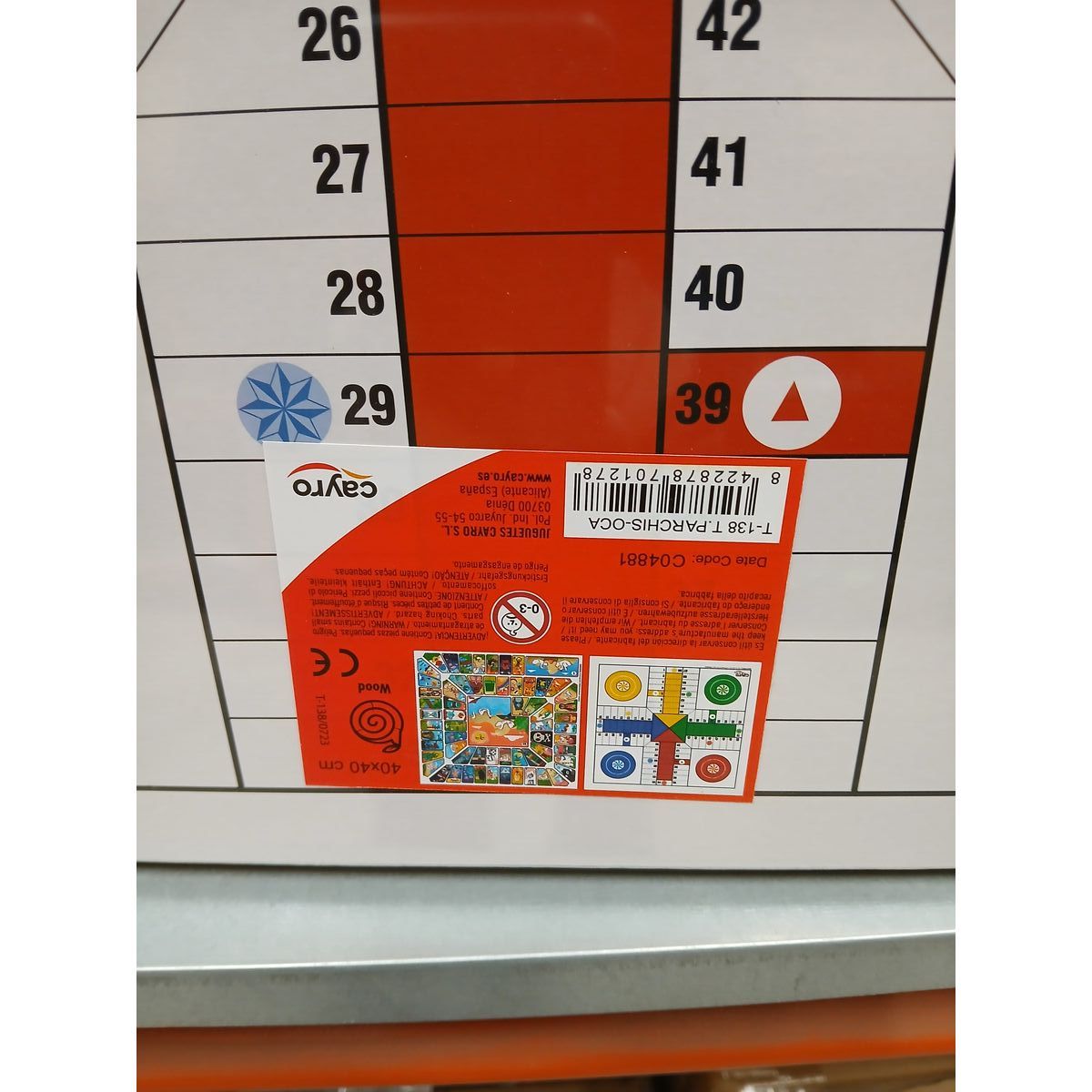 ParchÃs and Oca Board Cayro 40 x 40 cm