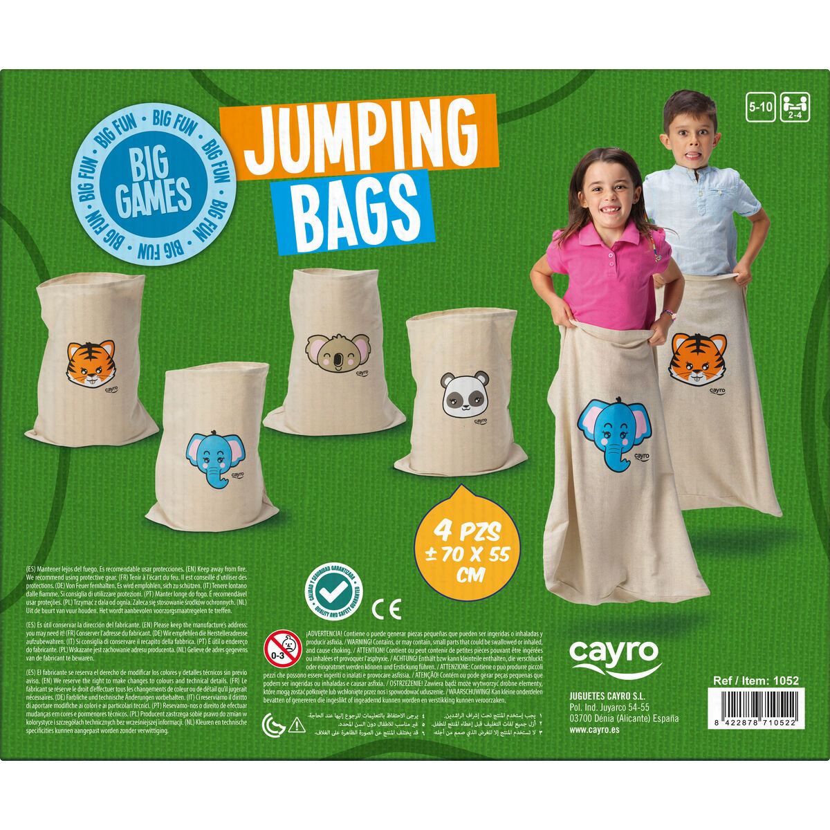 Skills game Cayro Jumping bags 4 Pieces