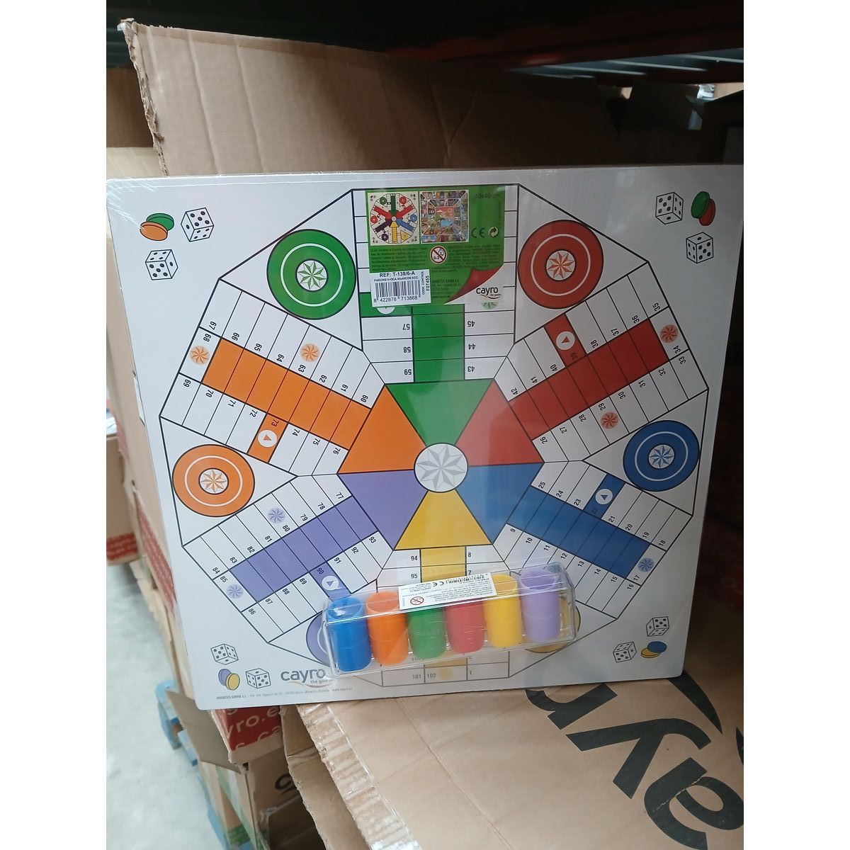 Parchís and Oca Board Cayro T-138/6/A 40 x 40 cm