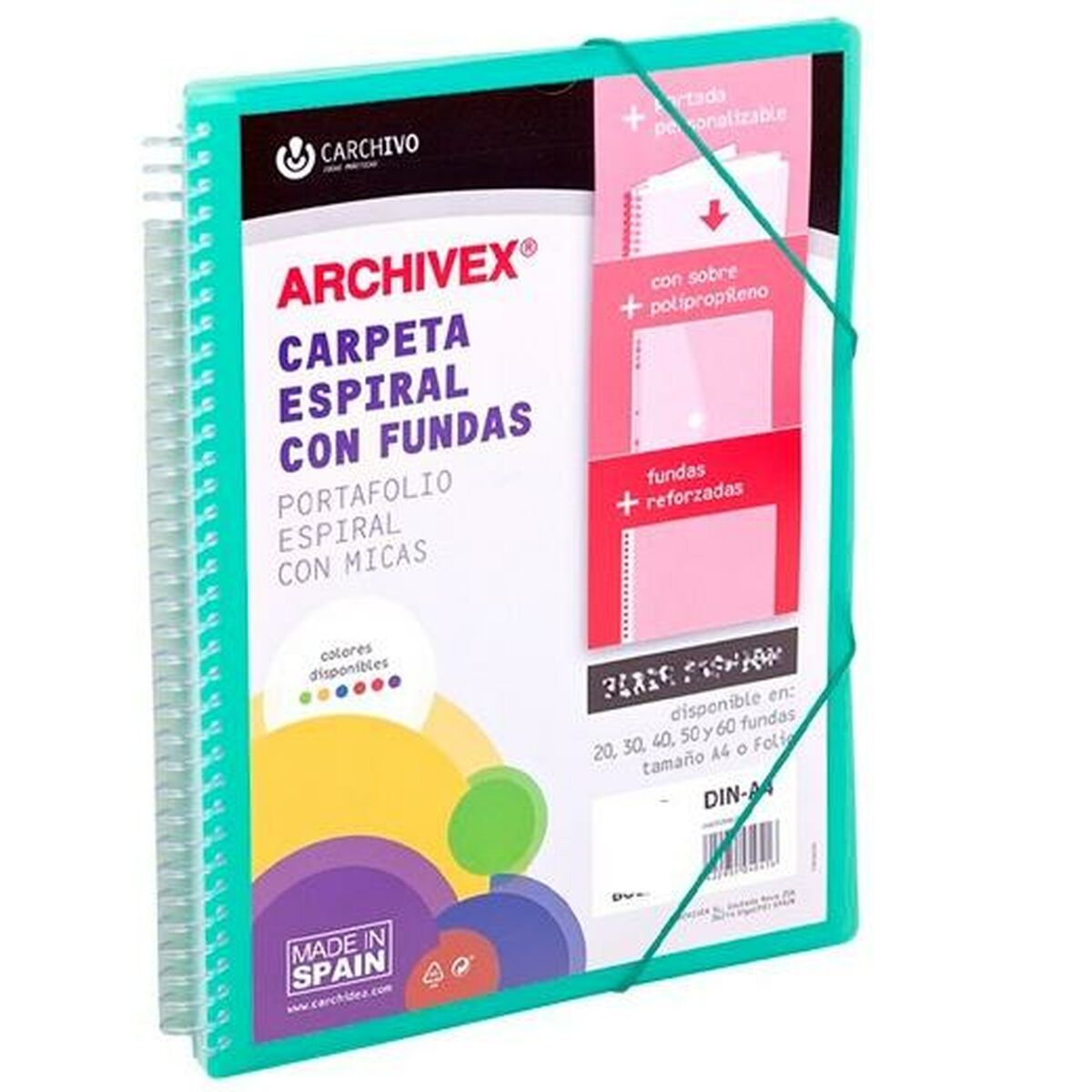 Organiser Folder Carchivo ARCHIVEX STAR Green A4 Organiser Folder Carchivo ARCHIVEX STAR Green A4