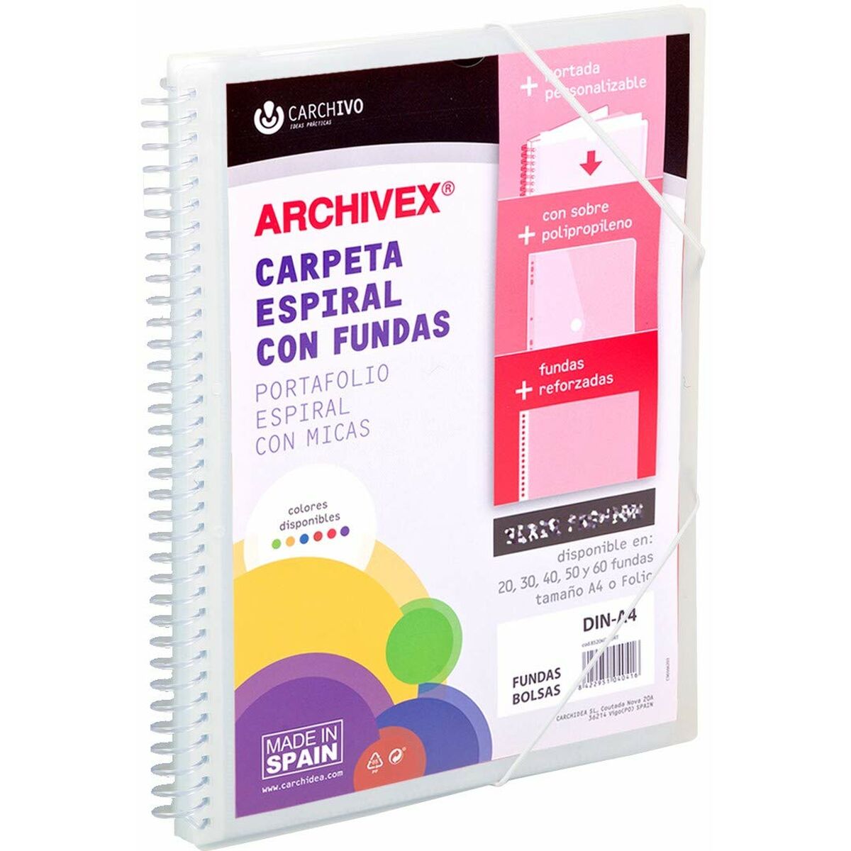 Organiser Folder Carchivo Archivex-Star Transparent A4 Organiser Folder Carchivo Archivex-Star Transparent A4