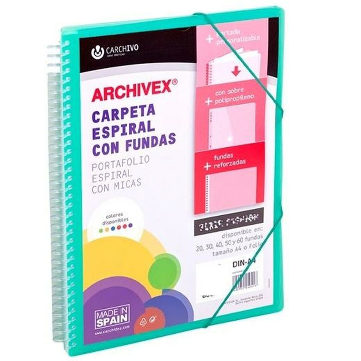 Organiser Folder Carchivo ARCHIVEX STAR Green A4 Organiser Folder Carchivo ARCHIVEX STAR Green A4
