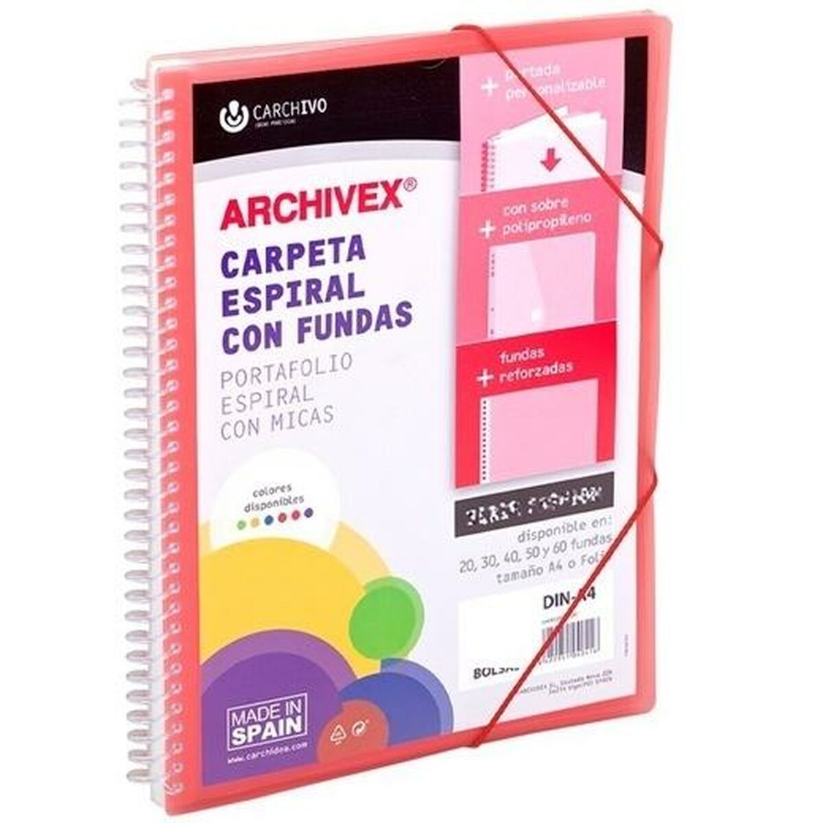 Organiser Folder Carchivo ARCHIVEX STAR Red A4 Organiser Folder Carchivo ARCHIVEX STAR Red A4