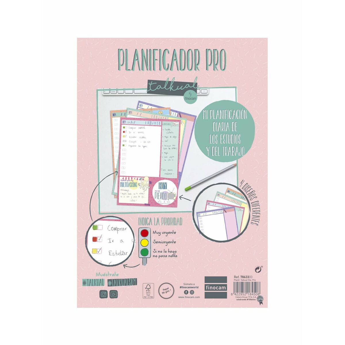 Daily planner Finocam TALKUAL 14,8 x 21 cm