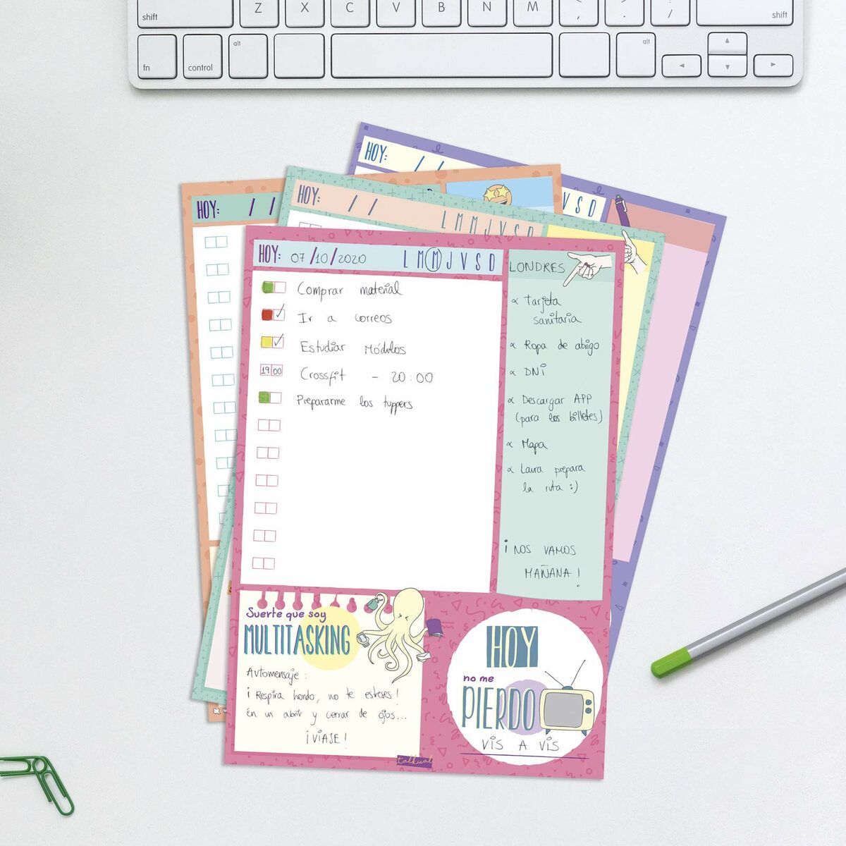 Daily planner Finocam TALKUAL 14,8 x 21 cm