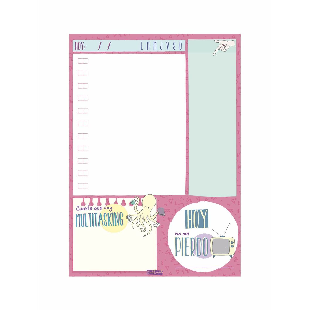 Daily planner Finocam TALKUAL 14,8 x 21 cm
