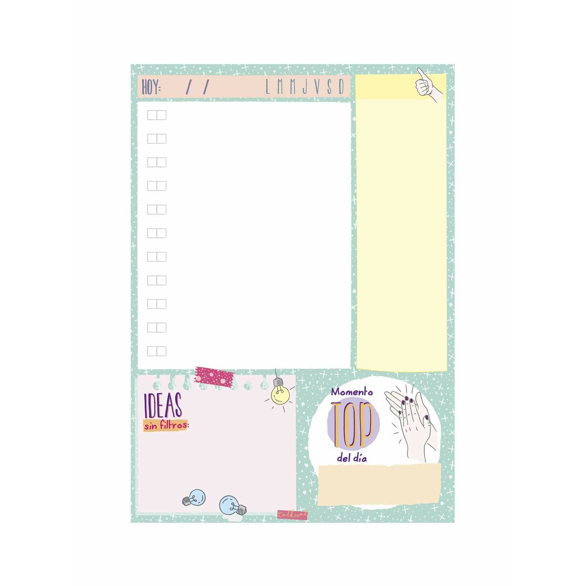 Daily planner Finocam TALKUAL 14,8 x 21 cm
