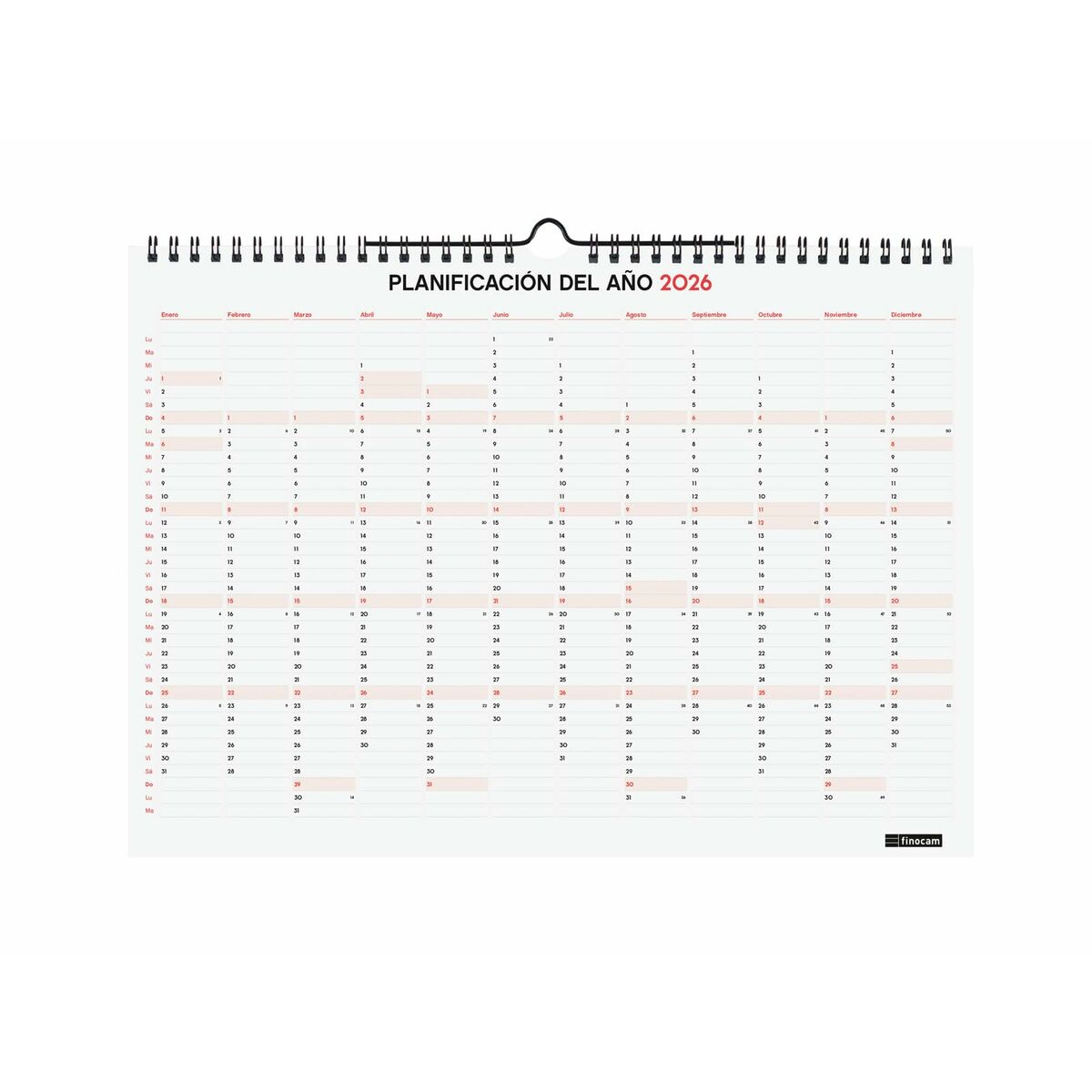 Wall calendar Finocam