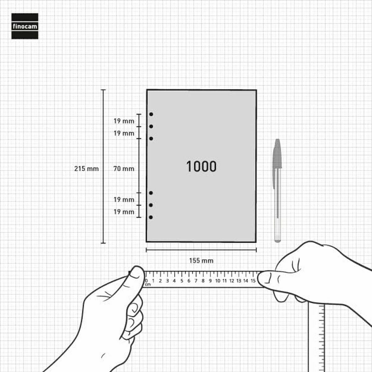 Diary Refill Finocam OPEN R1098 2026 15,5 x 21,5 cm