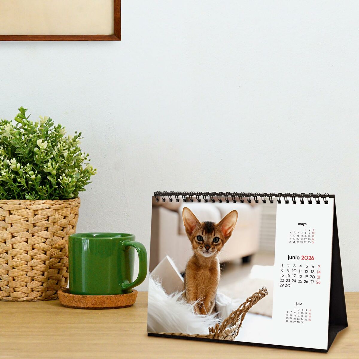 Desktop Calendar Finocam Multicolour Paper 21 x 15 cm