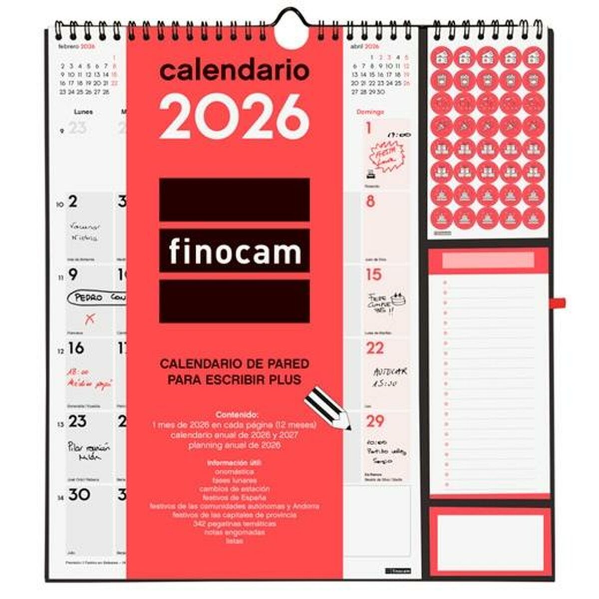 Wall calendar Finocam Paper 21,5 x 32,5 cm