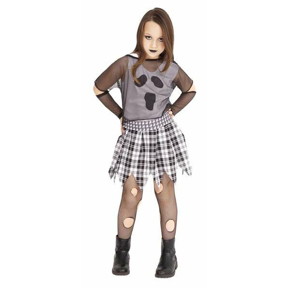 Costume for Children Rubies Black Punk Ghost 12-14 Years Costume for Children Rubies Black Punk Ghost 12-14 Years