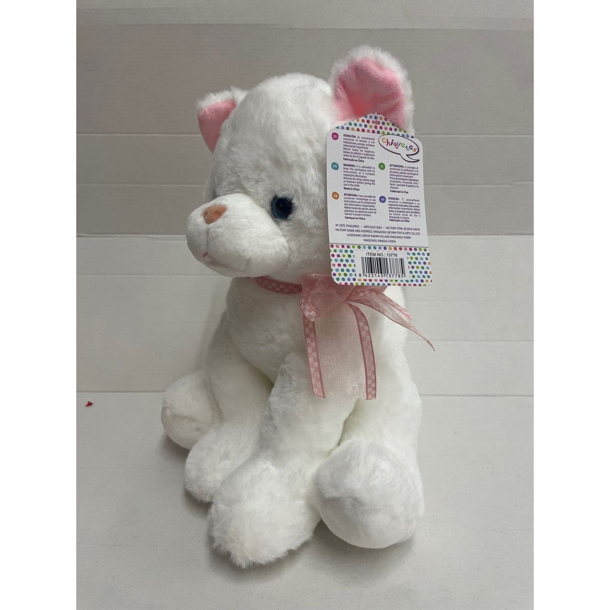 Fluffy toy Artesana Beatriz Multicolour Plush Cat