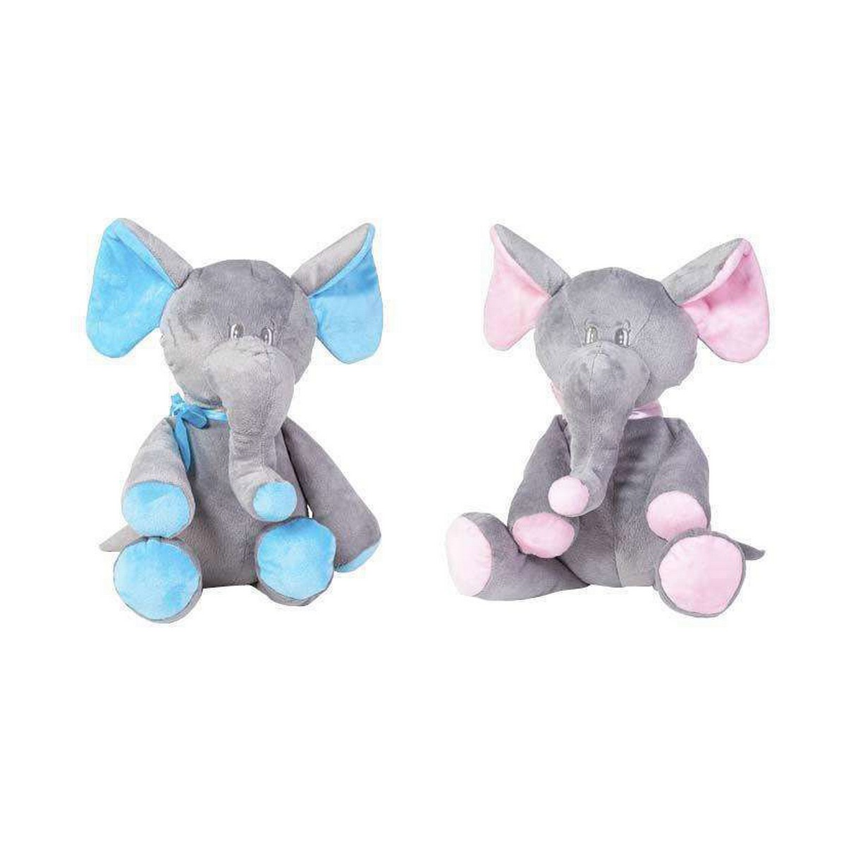 Elephant Soft Toy Artesana Beatriz 30 cm 2 Units Polyester