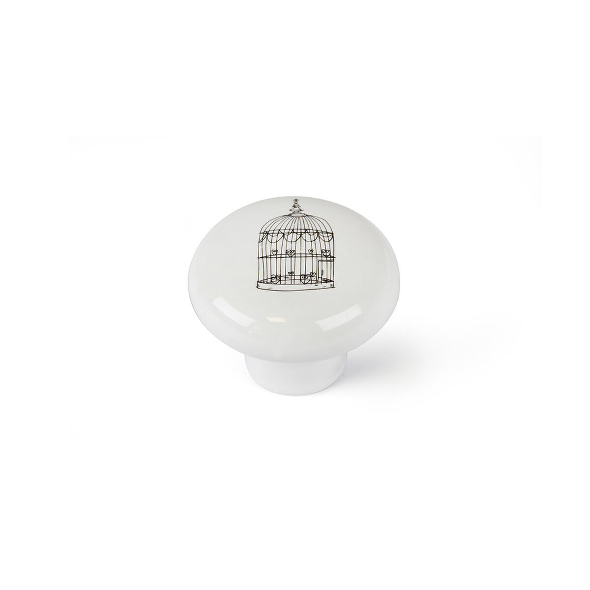 Doorknob Rei e815 White Porcelain Ornamental Ã 40 x 31 mm 4 Pieces