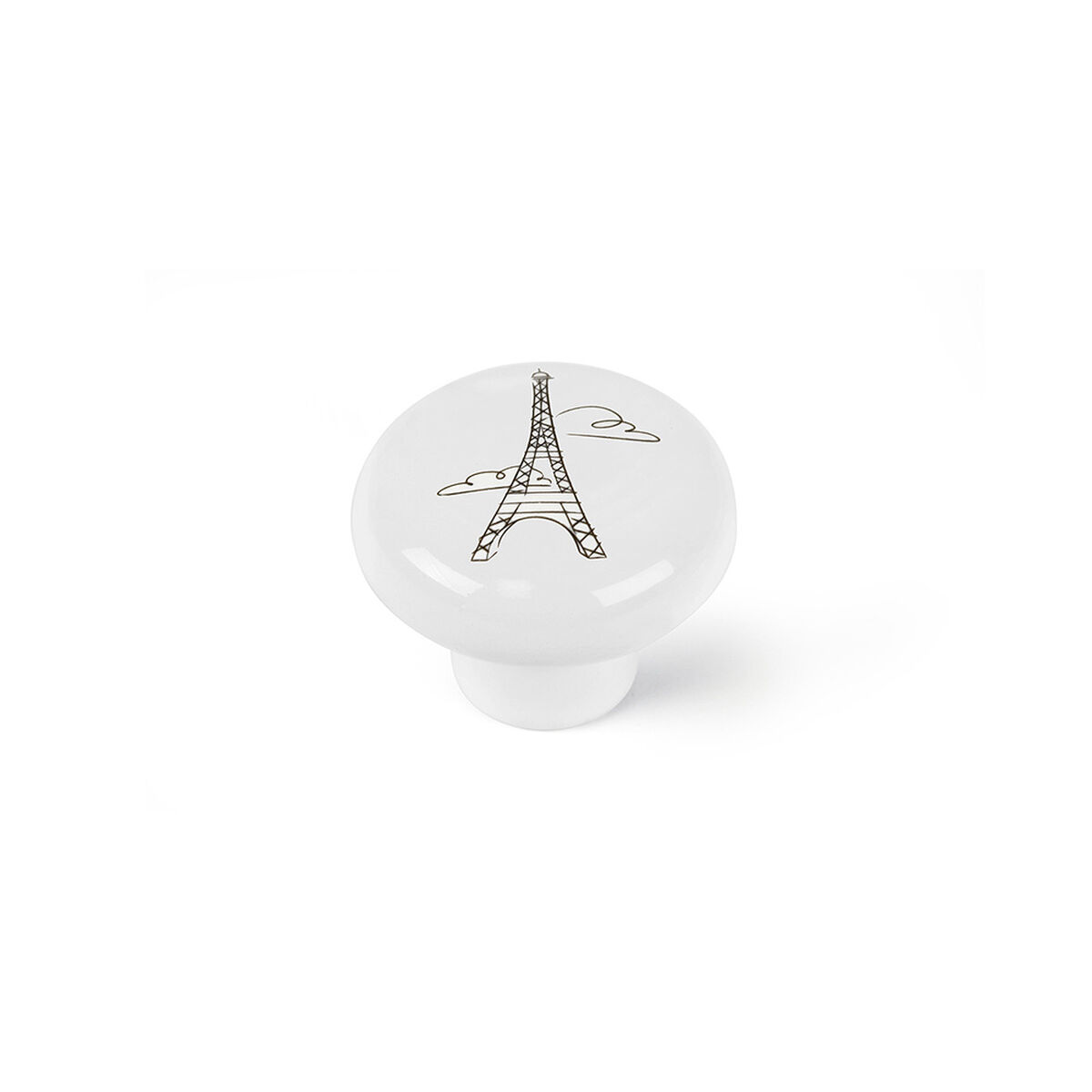 Doorknob Rei e816 White Porcelain Illustrated Ã 40 x 31 mm 4 Pieces