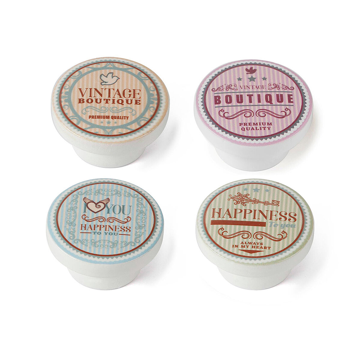 Doorknob Rei m8 beech wood Illustrated Ø 40 x 22 mm 4 Pieces Doorknob Rei m8 beech wood Illustrated Ø 40 x 22 mm 4 Pieces