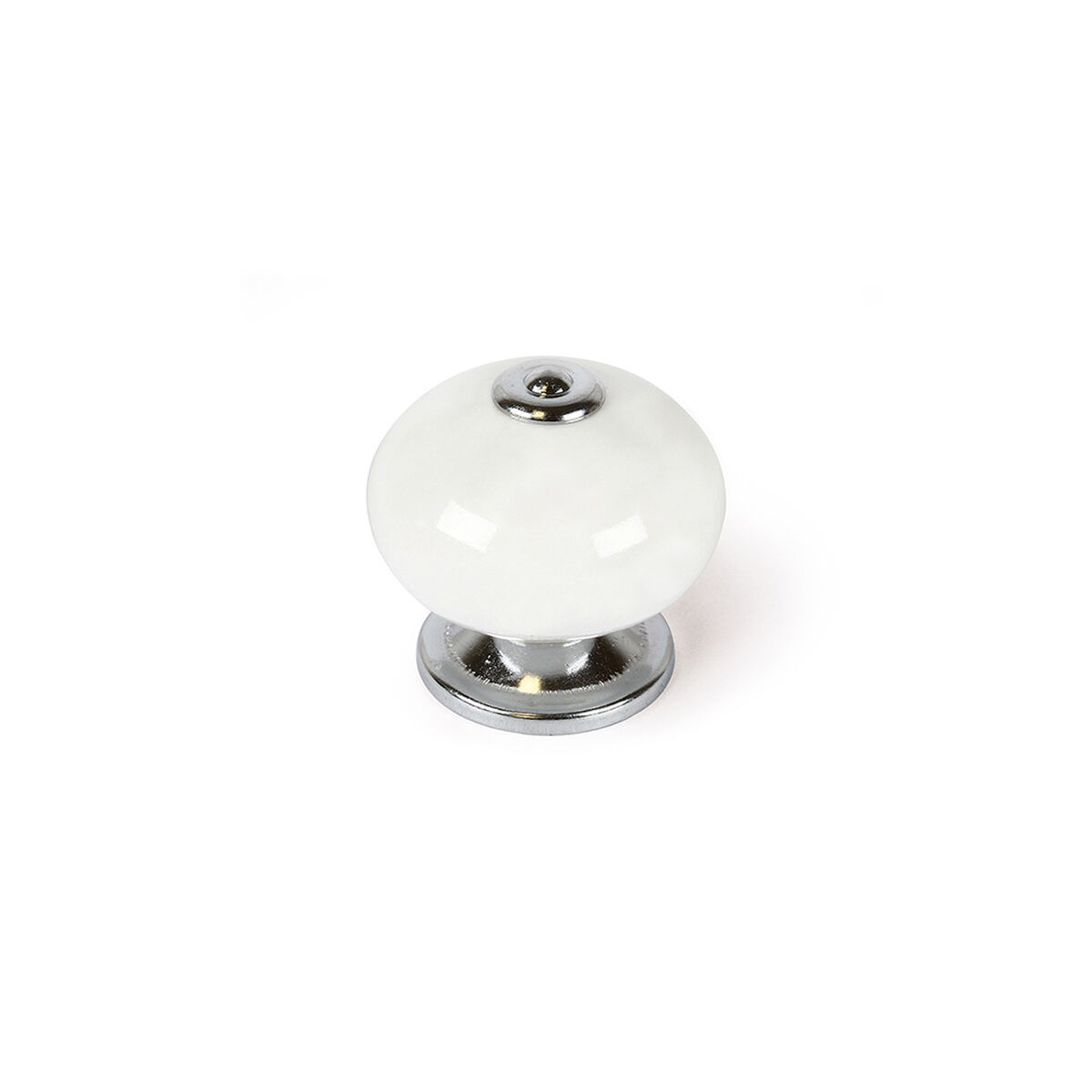 Doorknob Rei e517 White Metal Ø 40 x 36 mm 4 Pieces Doorknob Rei e517 White Metal Ø 40 x 36 mm 4 Pieces