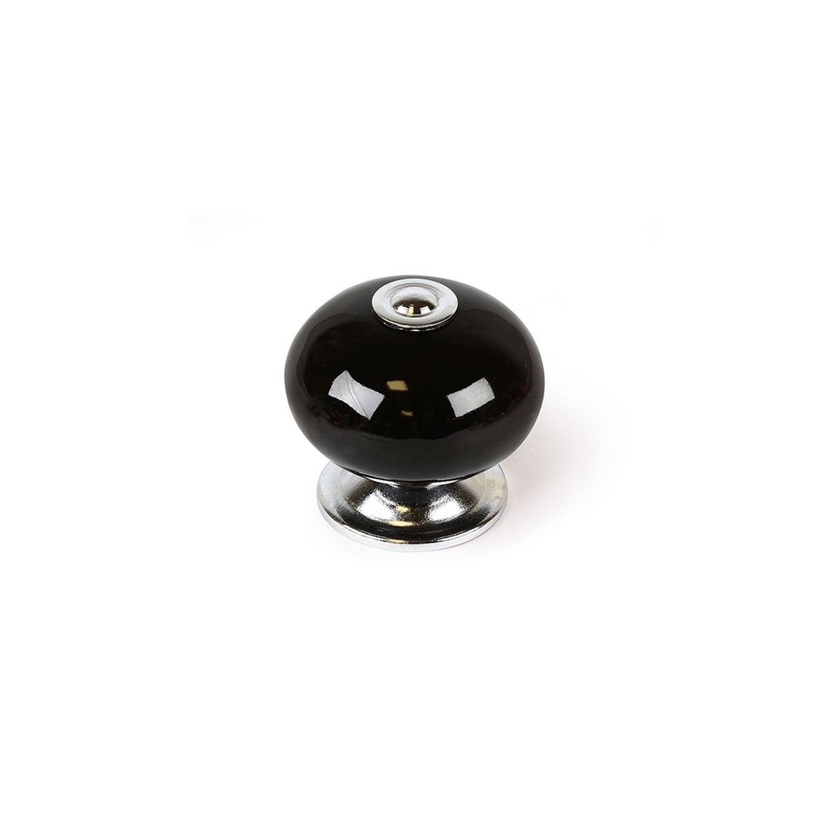 Doorknob Rei e517 Black Metal Ø 40 x 36 mm 4 Pieces Doorknob Rei e517 Black Metal Ø 40 x 36 mm 4 Pieces