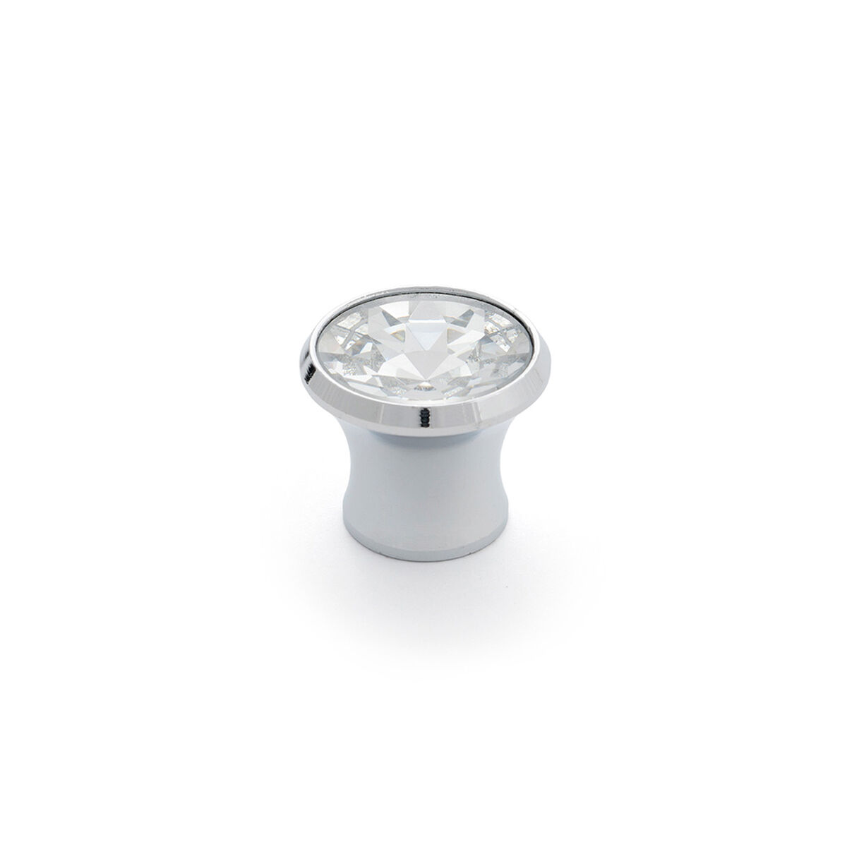 Doorknob Rei 943 Aluminium Crystal Ã 27 x 23 mm 4 Pieces
