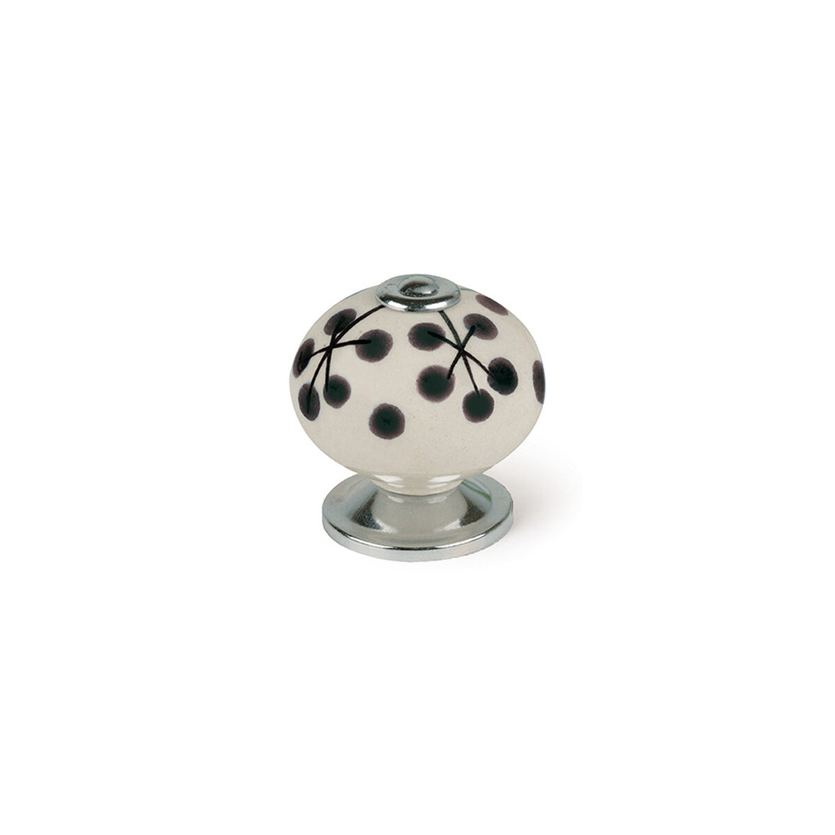 Doorknob Rei e506 Blue Metal Flower Ã 40 x 36 mm 4 Pieces
