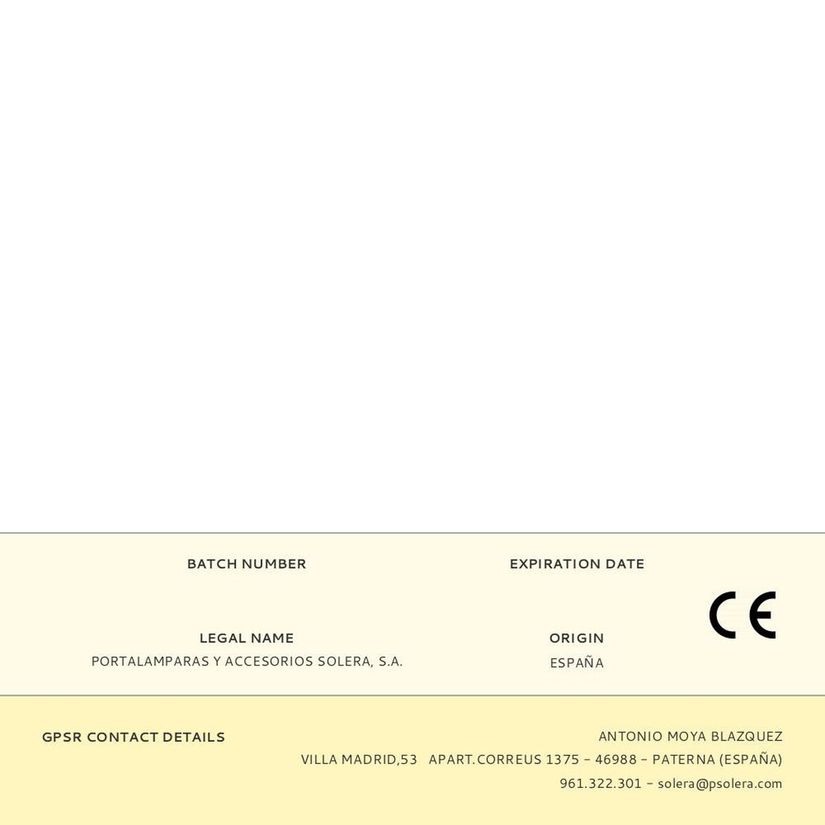 Extension Lead Solera 8675/1 2300 W White 5 m