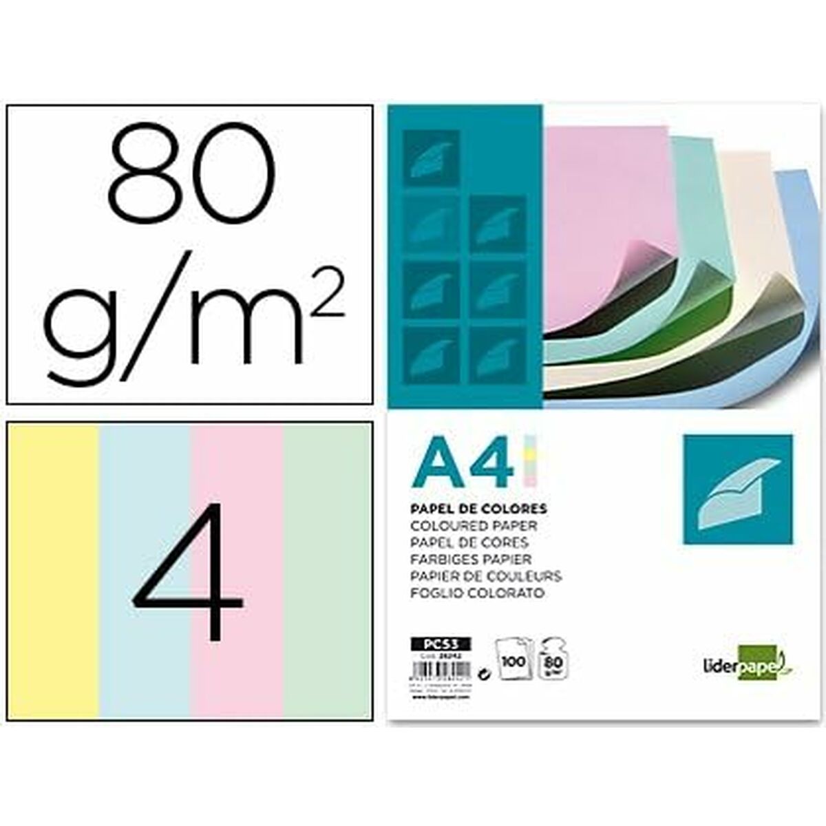 Stationery Set Liderpapel PC53 Multicolour 100 Sheets Stationery Set Liderpapel PC53 Multicolour 100 Sheets