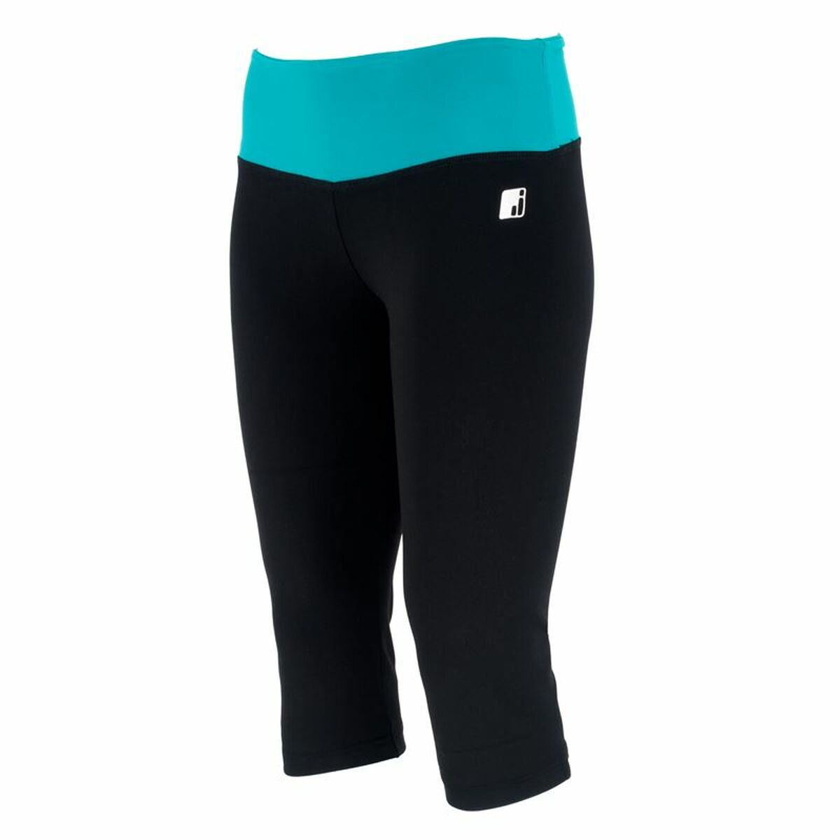 Women’s Cropped Sports Pants Joluvi Fit-Flex Black Women’s Cropped Sports Pants Joluvi Fit-Flex Black