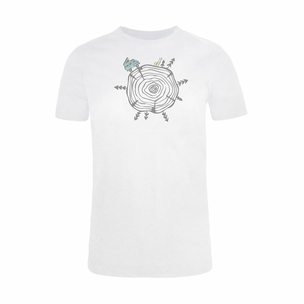 Short-sleeve Sports T-shirt Joluvi Wood White Short-sleeve Sports T-shirt Joluvi Wood White