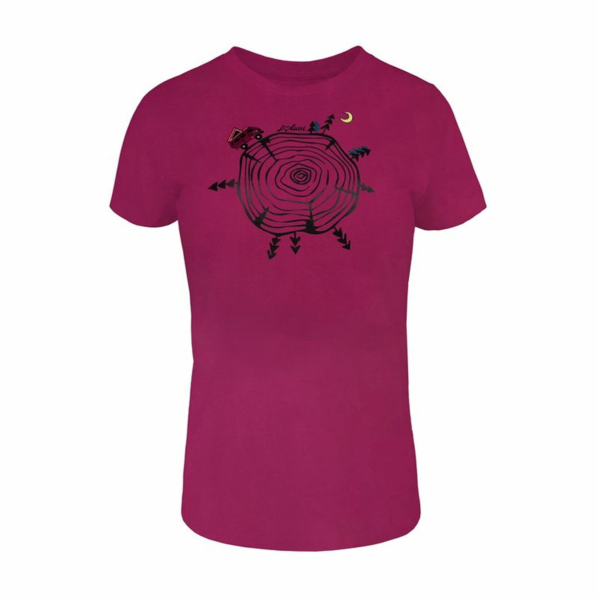 Short-sleeve Sports T-shirt Joluvi Wood W Magenta Short-sleeve Sports T-shirt Joluvi Wood W Magenta