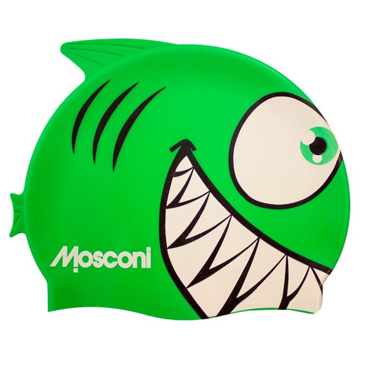 Swimming Cap Mosconi Shark Green Silicone Swimming Cap Mosconi Shark Green Silicone