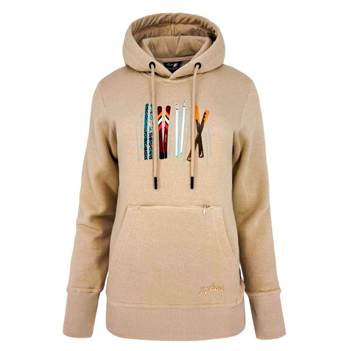 Women’s Hoodie Joluvi Cotton Ski Ecru Women’s Hoodie Joluvi Cotton Ski Ecru