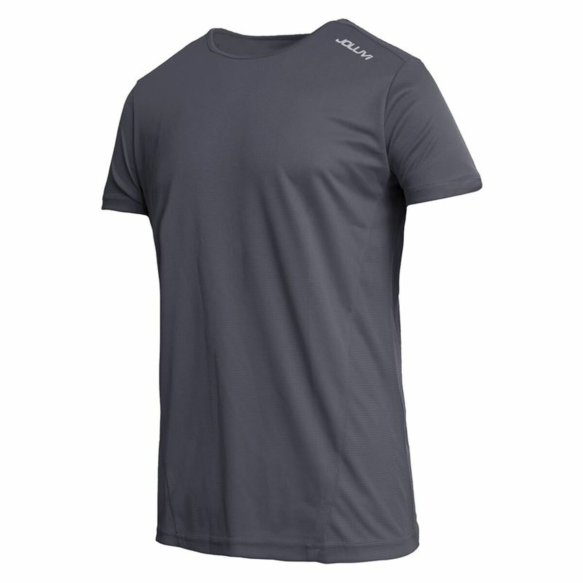 Mens Short Sleeve T-Shirt Joluvi Runplex M Light grey