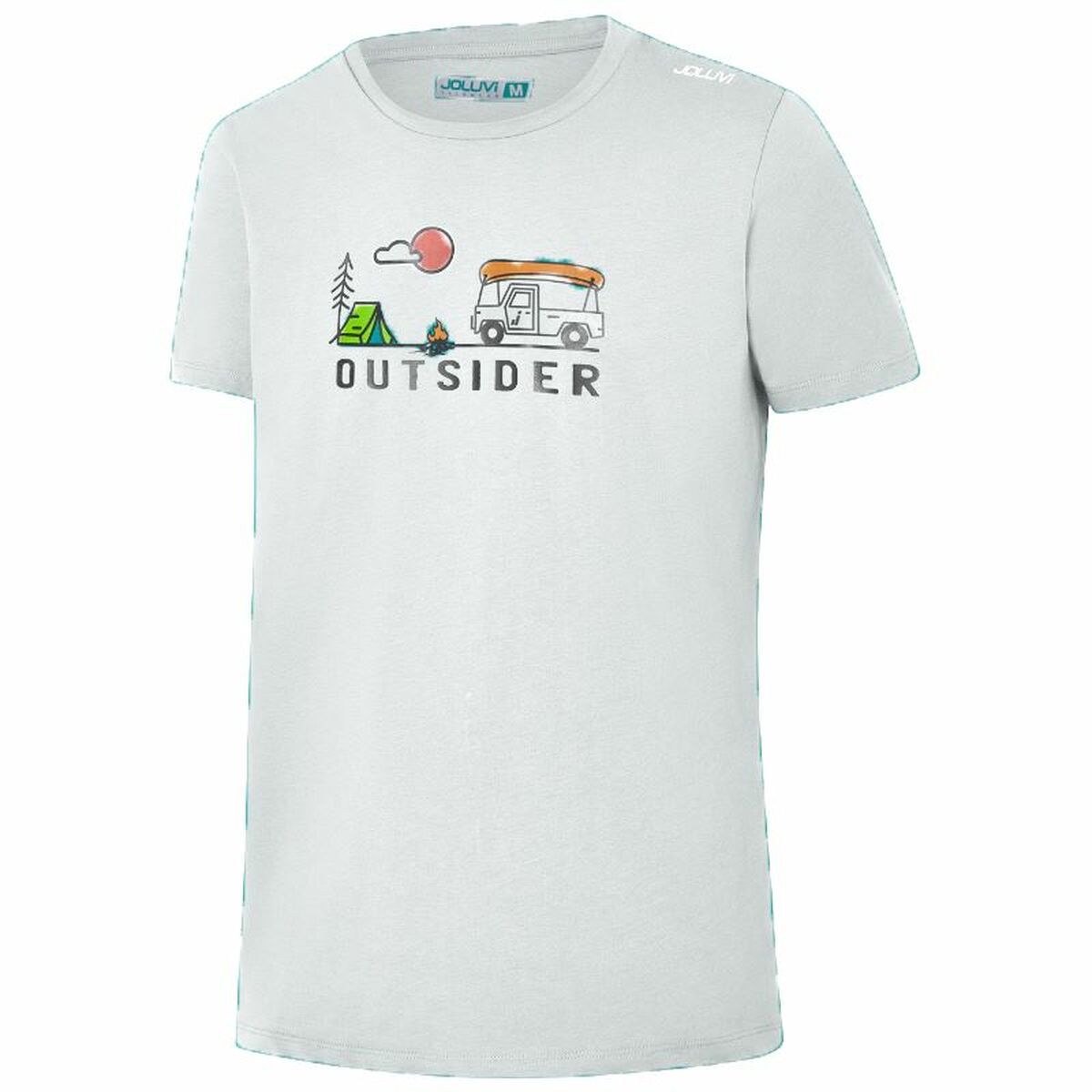 T-shirt Joluvi Outsider Camp White T-shirt Joluvi Outsider Camp White