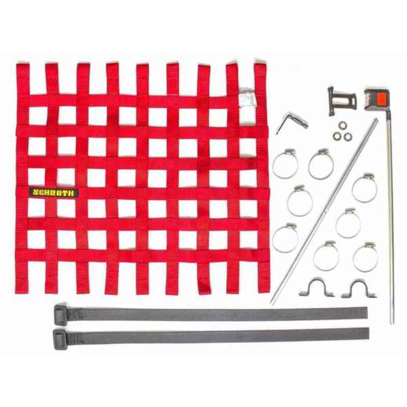 Window Net SCHROTH RACING Red Window Net SCHROTH RACING Red