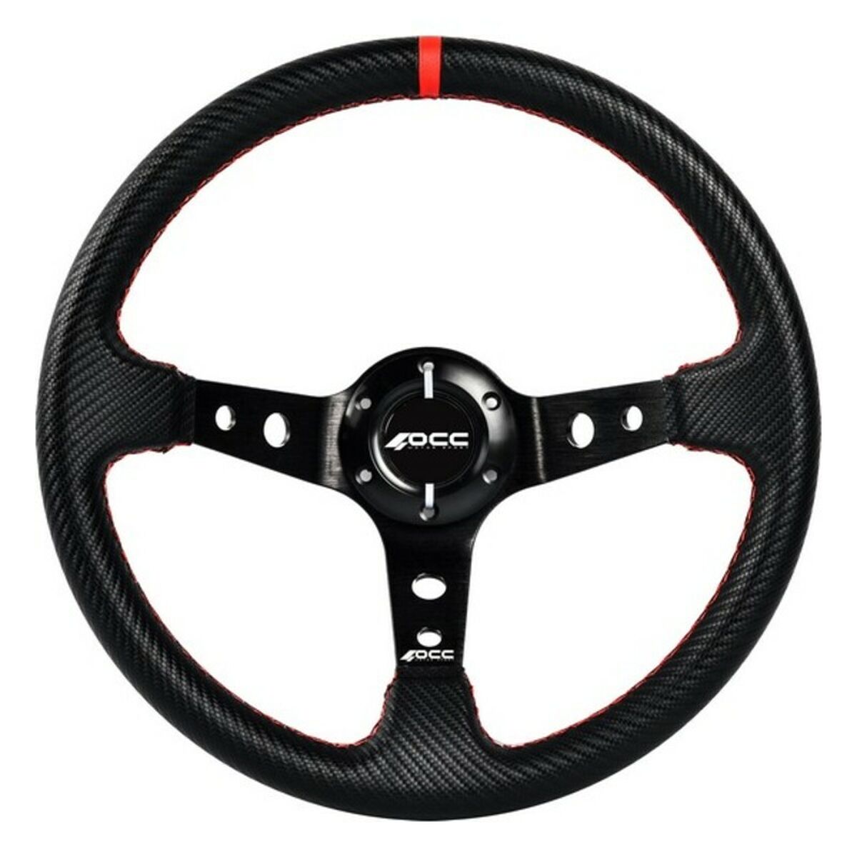 Racing Steering Wheel OCC Motorsport OCCVOL011 Black Racing Steering Wheel OCC Motorsport OCCVOL011 Black