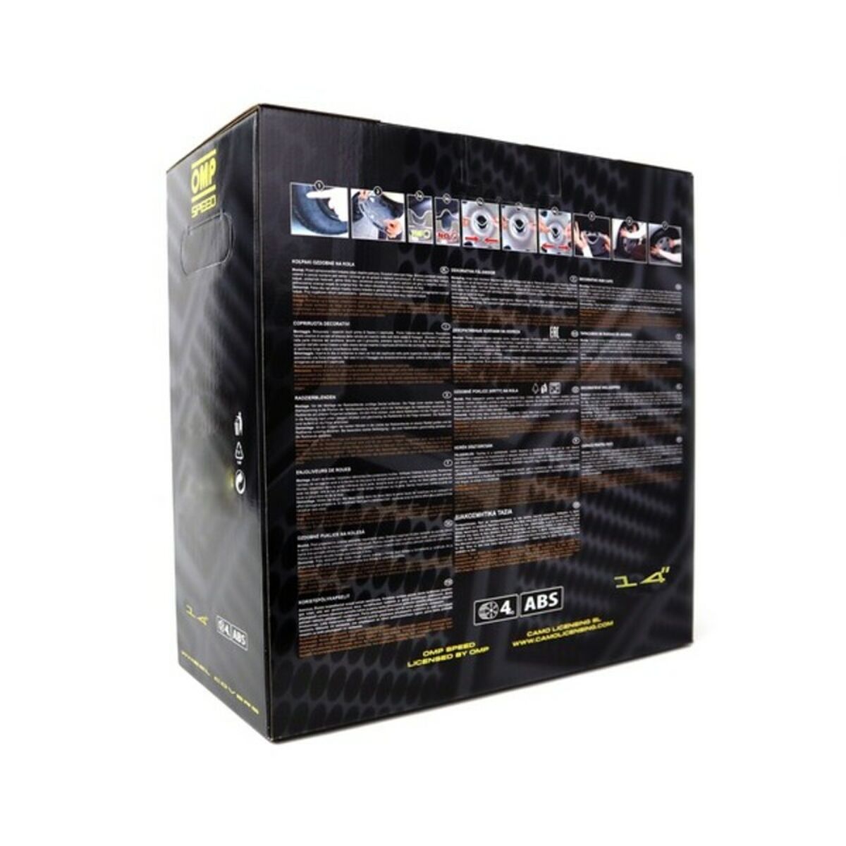 Hubcap OMP Stinger Speed Black 14″ (4 uds)
