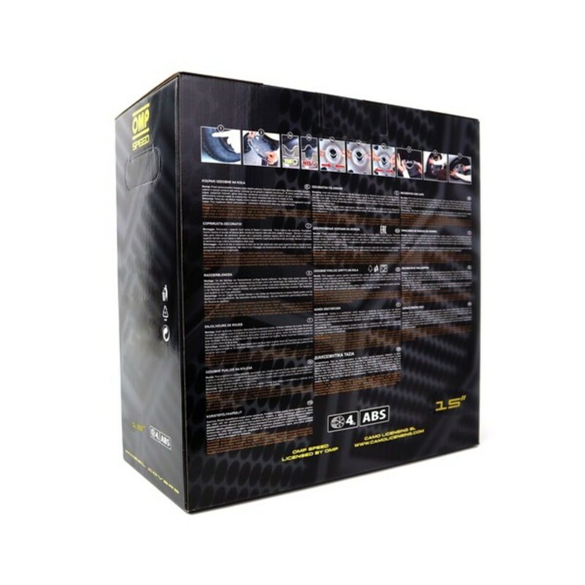 Hubcap OMP Stinger Speed Black 15″ (4 uds)