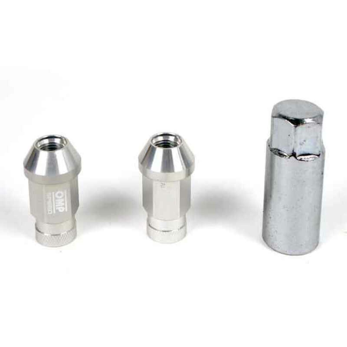Set Nuts OMP 7075 40 mm M12 x 1,50 20 uds Silver Set Nuts OMP 7075 40 mm M12 x 1,50 20 uds Silver