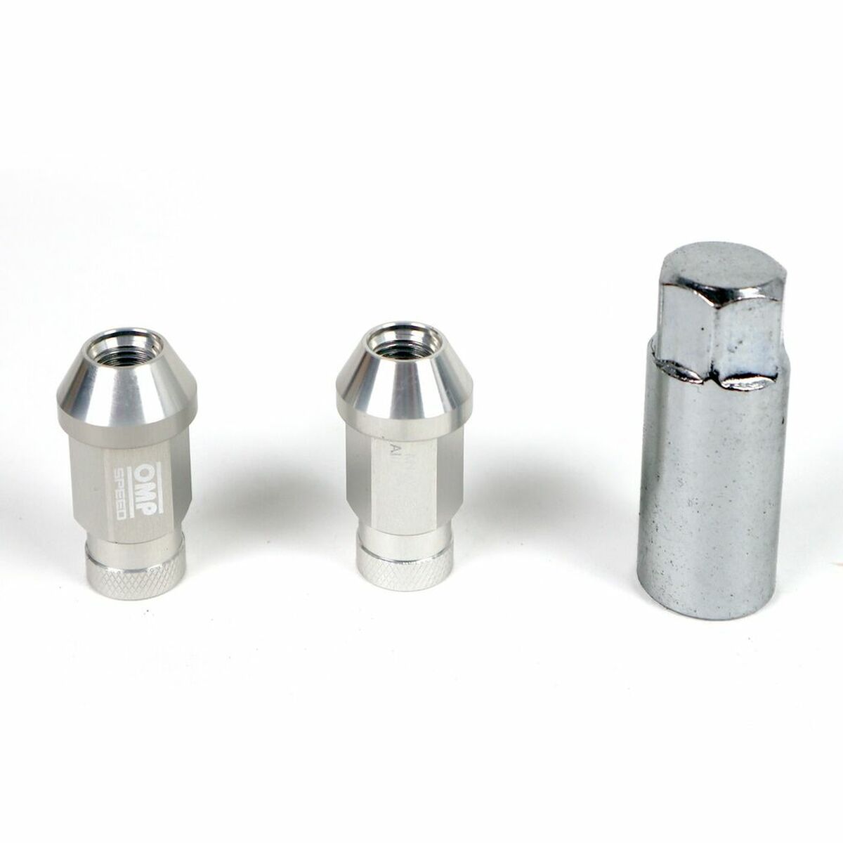 Set Nuts OMP 7075 40 mm M14 x 1,50 20 uds Silver Set Nuts OMP 7075 40 mm M14 x 1,50 20 uds Silver