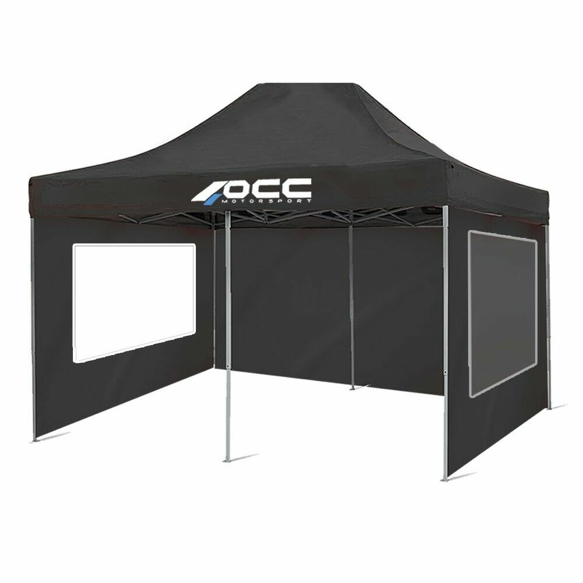 Tent Wall OCC Motorsport OCCCARP31 Racing Black Polyester 420D Oxford 3 x 2 m Window 2 Units Tent Wall OCC Motorsport OCCCARP31 Racing Black Polyester 420D Oxford 3 x 2 m Window 2 Units