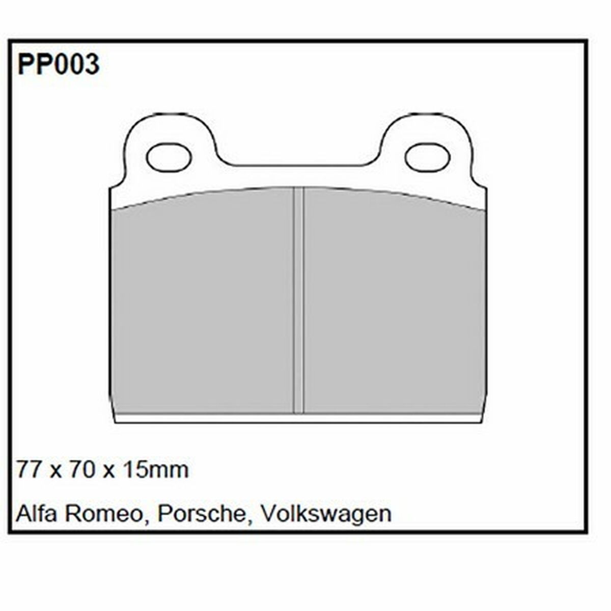 Brake pads Black Diamond BDPP003