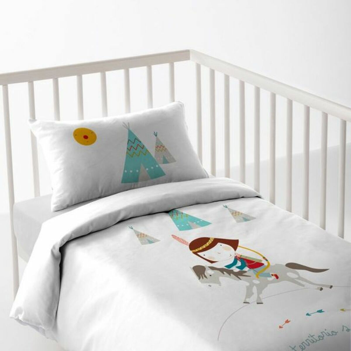 Cot Quilt Cover Haciendo el Indio Indian C Cot Quilt Cover Haciendo el Indio Indian C