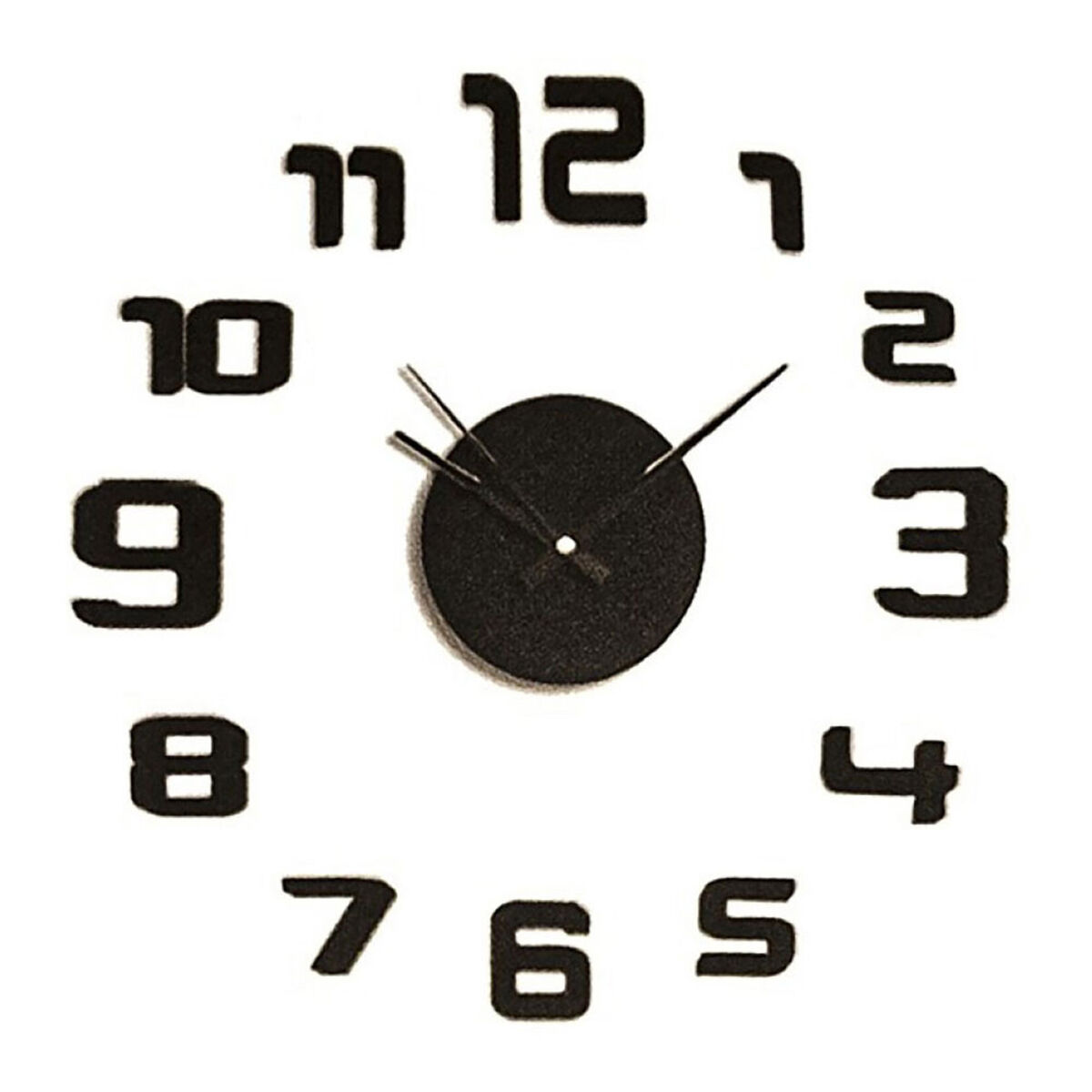 Wall Clock Caison Black  35 cm Adhesive